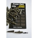 PROMO PACK clip plomb 20 SAFETY CLIPS +20 tétines + 20 SWIVEL MIKA PRODUCTS